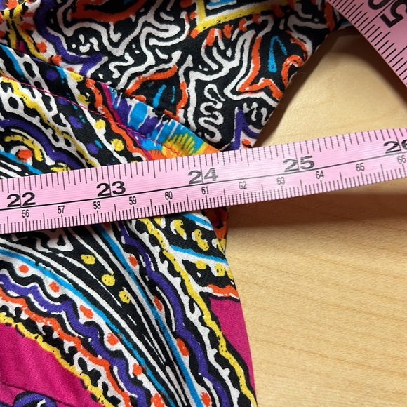 PINK Vibrant Paisley Cotton Sateen Shirt Top 2X - Picture 7 of 9